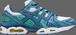 Кроссовки gel nimbus 9 'grey floss aqua' Asics, синий - фото 2