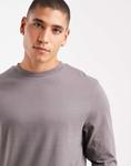 Лонгслив Asos Design Essentials Crew Neck, угольный - фото 5