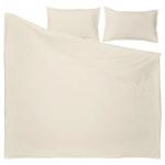 Комплект постельного белья Ikea Rundhagtorn, 3 предмета, 240x220/50x80 см, бежевый - фото 2