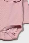 Хлопковый детский боди Mayoral Newborn, розовый - фото 3