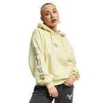 Худи Thug Life Caution, желтый - фото