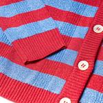 Кардиган детский Gucci, красный / синий - фото 5