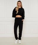 Толстовка женская Calvin Klein Jeans хлопковая короткая, черный - фото 2