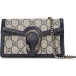 Сумка Gucci Dionysus GG Super Mini, бежевый/синий - фото 2