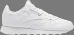 Кроссовки classic leather big kid 'triple white' Reebok, белый - фото 2