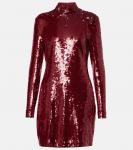 Мини-платье Sylee с пайетками Veronica Beard, Wine - фото