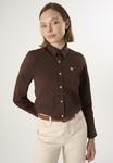 Блуза Felix Hardy Button-down blouse, Brown - фото