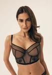 Бюстгальтер на косточках BARELY ESOTIQ, черный - фото