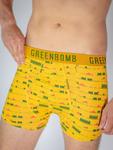 Боксерские шорты GREENBOMB Nature Triangles, желтый - фото 2
