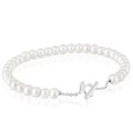 Браслет Tous I-bear, серебро/жемчуг - фото