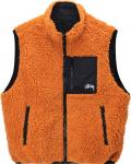 Жилет Stussy Sherpa Vest 'Orange', оранжевый - фото