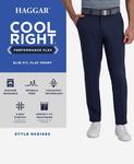 Брюки cool right performance flex slim fit flat front Haggar, мульти - фото 5