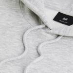 Худи H&M Relaxed Fit, светло-серый - фото 3