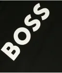 Лонгслив regular fit Boss Kidswear, черный - фото 3