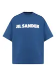 Футболка с логотипом JIL SANDER, синий - фото