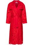 Vivetta тренч с английской вышивкой, красный - фото