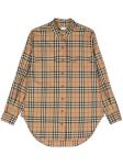 Рубашка в клетку Vintage Check Burberry, коричневый - фото
