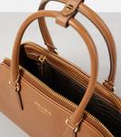 Средняя кожаная сумка-тоут Prada, Caramel - фото 3