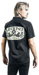 Рубашка с короткими рукавами Lucky 13 Dual Chopper, черный - фото 6