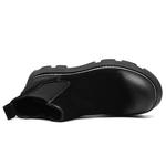 Кожаные Челси Ботинки Мужские Черные YEDANI, Черные Однослойные Туфли - фото 5