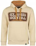 Толстовка с капюшоном King Kerosin Rock'N'Roll Hoodie, бежевый - фото