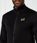 Толстовка Ea7 Regular Fit на молнии, черный / золотой - фото 4