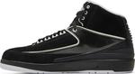 Кроссовки Air Jordan 2 Retro QF Black White, черный - фото 3