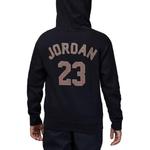 Толстовка (PS) Air Jordan Essentials Holiday Fleece Pullover Hoodie 'Black', черный - фото 3