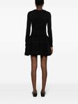 Alaïa трикотажное платье мини, черный - фото 4