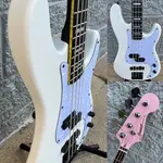 Бас-гитара GAMMA Custom JP24-02, 4-струнная модель Alpha, полярно-белая - фото 12