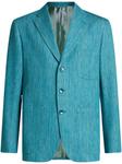 ETRO фактурный пиджак, синий - фото