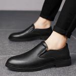 Мужские чёрные лоферы King Jinmai, чёрные на шнуровке 61155-KK - фото 5