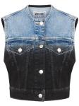MOSCHINO JEANS жилет с эффектом градиента, черный - фото