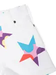 Джинсовые шорты с принтом Stella McCartney Kids, белый - фото 3