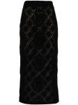 TWINSET юбка ажурной вязки, черный - фото