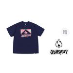 Футболка унисекс BURNIN, пламенный камуфляж сине-фиолетовый - фото 3