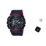 CASIO Часы Men Black Watch, Black Red - фото