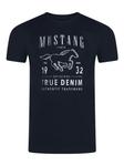 Футболка Mustang Basic Print Tee, синий - фото