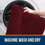 Коврик для ванной Olanly, 60х40 см, бордовый - фото 4