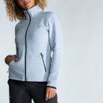 Куртка флисовая парусная женская 100 серая TRIBORD - фото 4