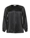 Блуза KAFFE CURVE KCLena, черный - фото