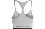 Бюстгальтер (WMNS) adidas by Stella McCartney Medium Support Sports Bra 'Grey' - фото 2
