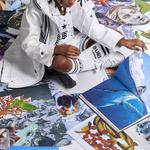 Футболка детская Burberry, белый / черный - фото 5