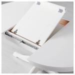 Обеденный стол Ikea Ingatorp 110/155, белый - фото 3