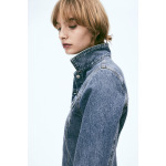 Платье H&M Cotton Denim, темно-синий - фото 5