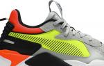 Кроссовки Puma RS-X Hard Drive Grey Yellow Red, серый - фото 2