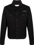 Куртка Off-White Diag Tab Slim Denim Jacket 'Black', черный - фото 2