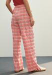 Брюки Next WIDE LEG PULL ON CHECK, Pink - фото 4