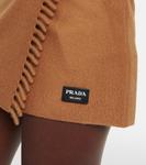 Кашемировая мини-юбка Prada, Cognac - фото 5