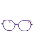 Очки Rectangle inner-detail frames Xavier Garcia Design, фиолетовый - фото